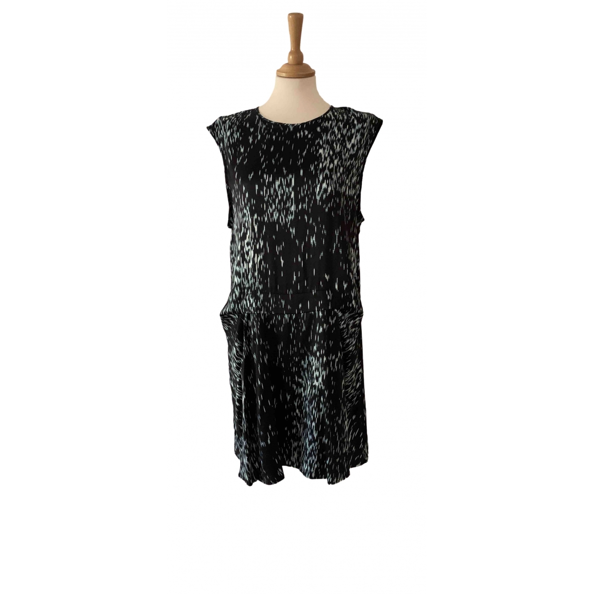 Silk mini dress Theory Black size 8 US 